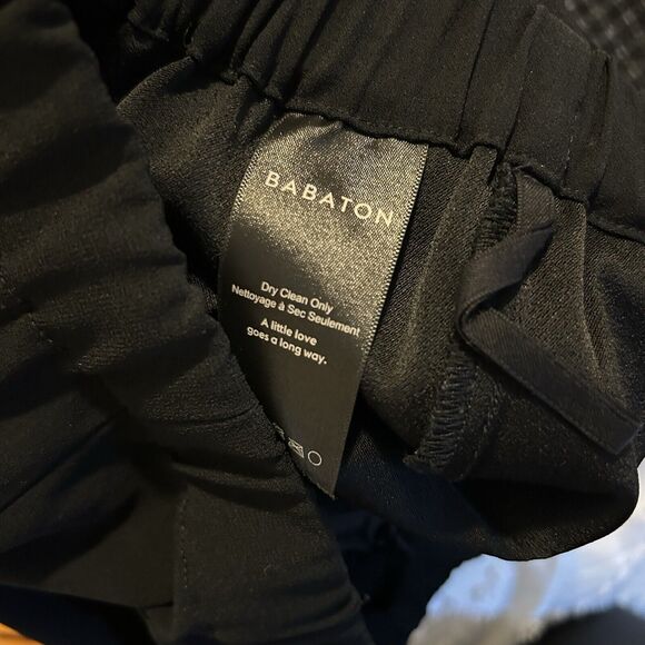 Babaton Pants Black Dexter Pull On Crop Trousers Joggers Size Small Aritzia - Picture 9 of 12